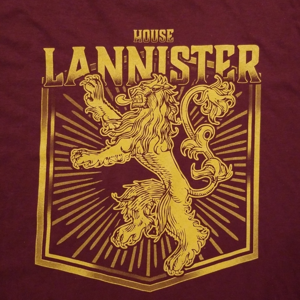 3/$20 Game of thrones  house Lannister XL
